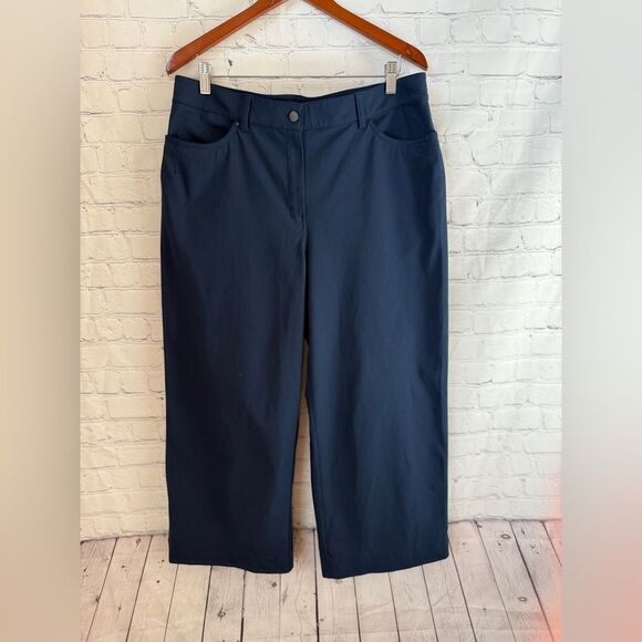 Lululemon Blue Pants Ankle Wide Leg Size 33